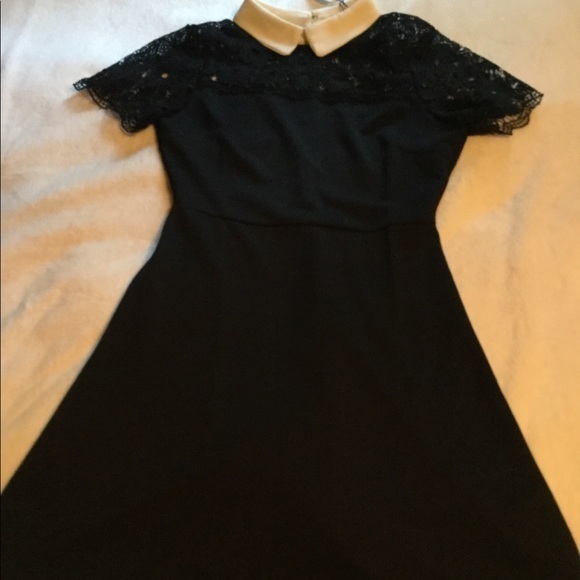 LAST CHANCE! Fit and Flare Lace Yoke Dress - Picture 3 of 9